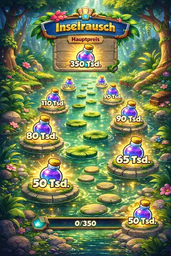 Vorschau auf das Inselrausch Event mit der magischen Stufenleiter