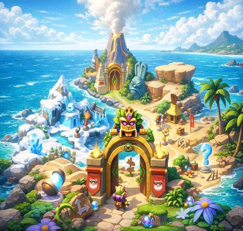 Vorschau des Zauberland Events in Coin Master mit magischen Inseln Vorschau des Zauberland Events in Coin Master mit magischen Inseln